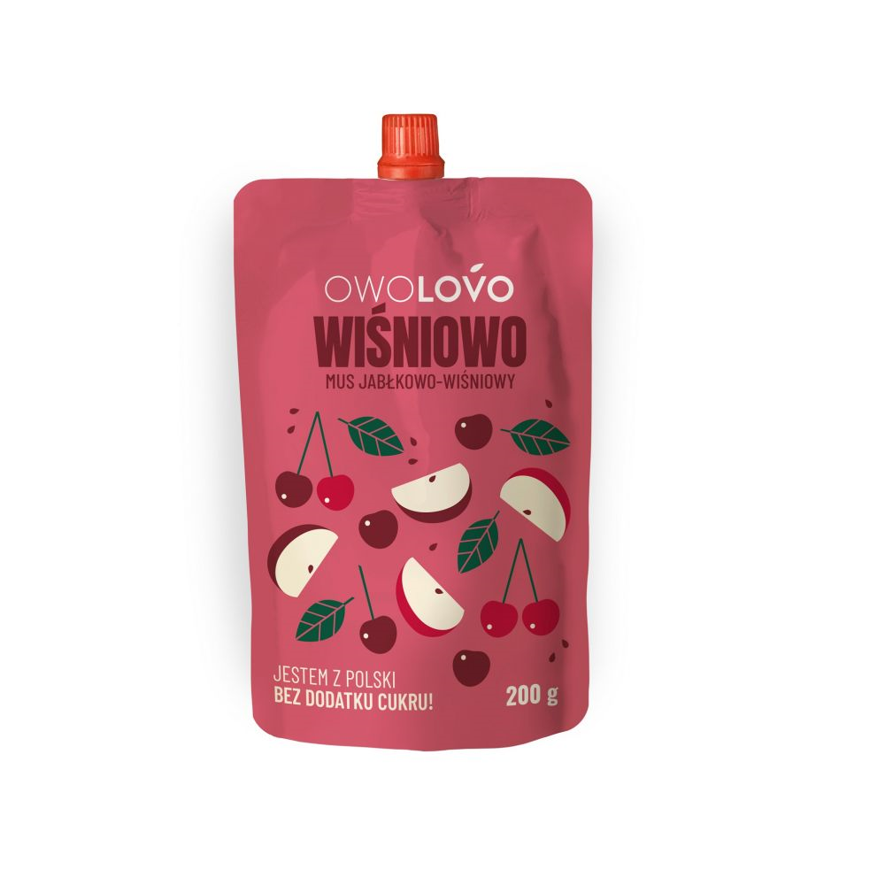 Mus jabłkowo-wiśniowy 200g Owolovo