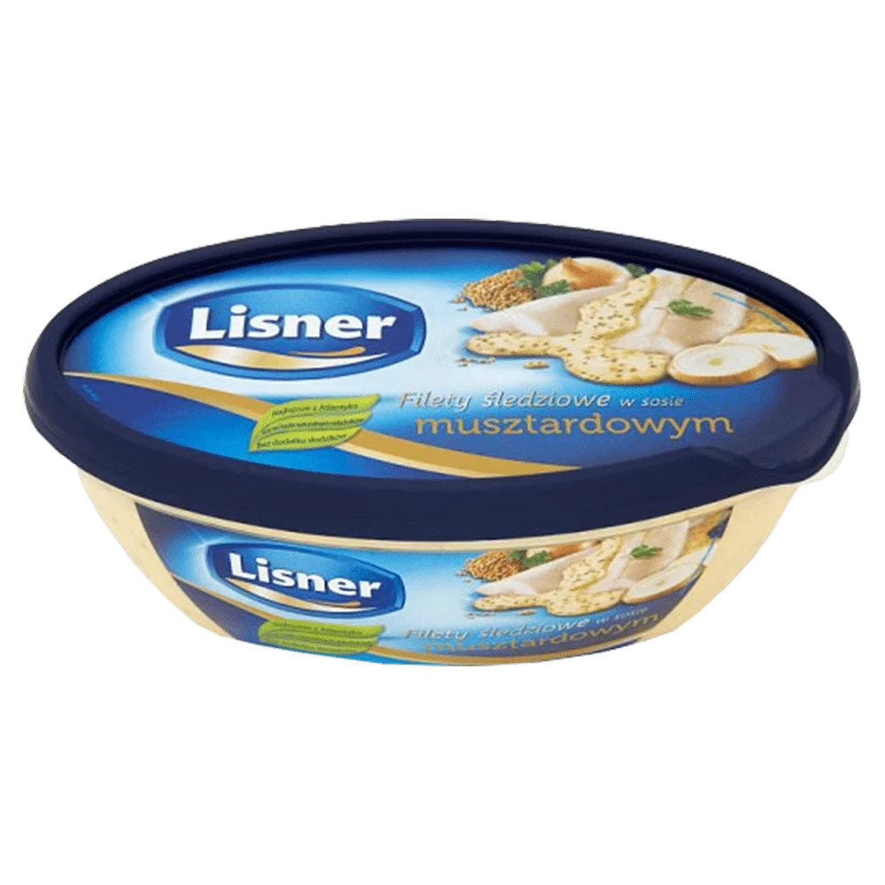 Filety śledziowe w sosie musztardowym 280g Lisner