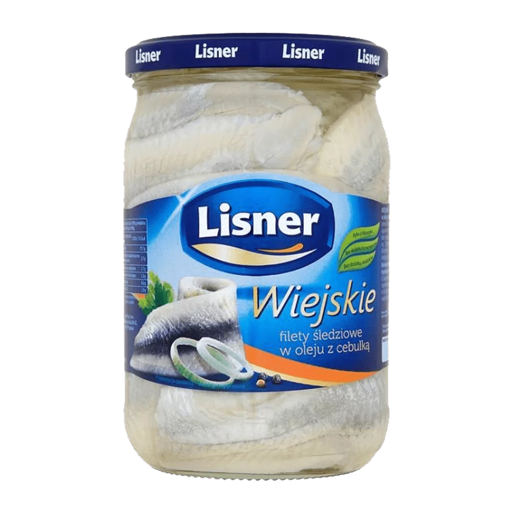 Filety śledziowe wiejskie z cebulką 600g Lisner