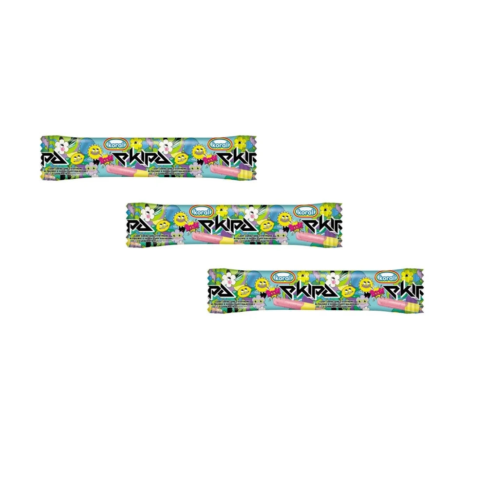 Lody ekipa o smaku sorbetu cytrynowego w polewie z gumy balonowej ze strzelającym cukrem 50ml Koral