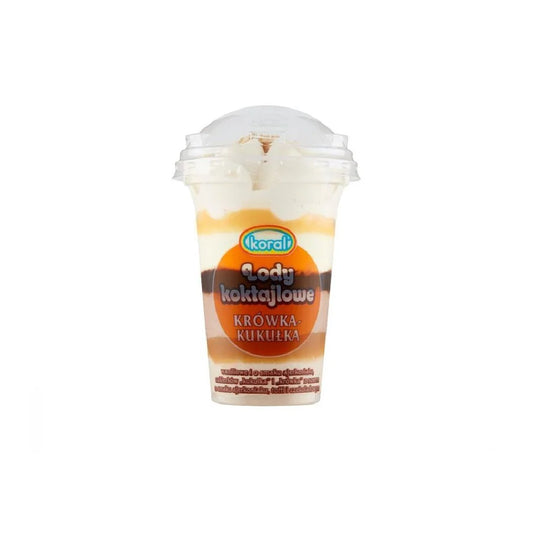Lody Koktajlowe o smaku krówki/kukułki 400ml Koral