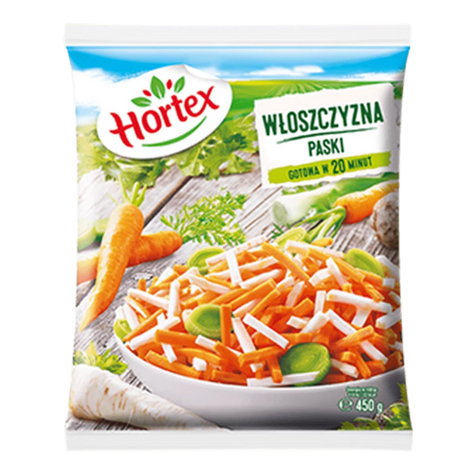 Włoszczyzna krojona paski mrożona 450g Hortex