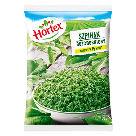 Szpinak rozdrobniony mrożony 450g Hortex