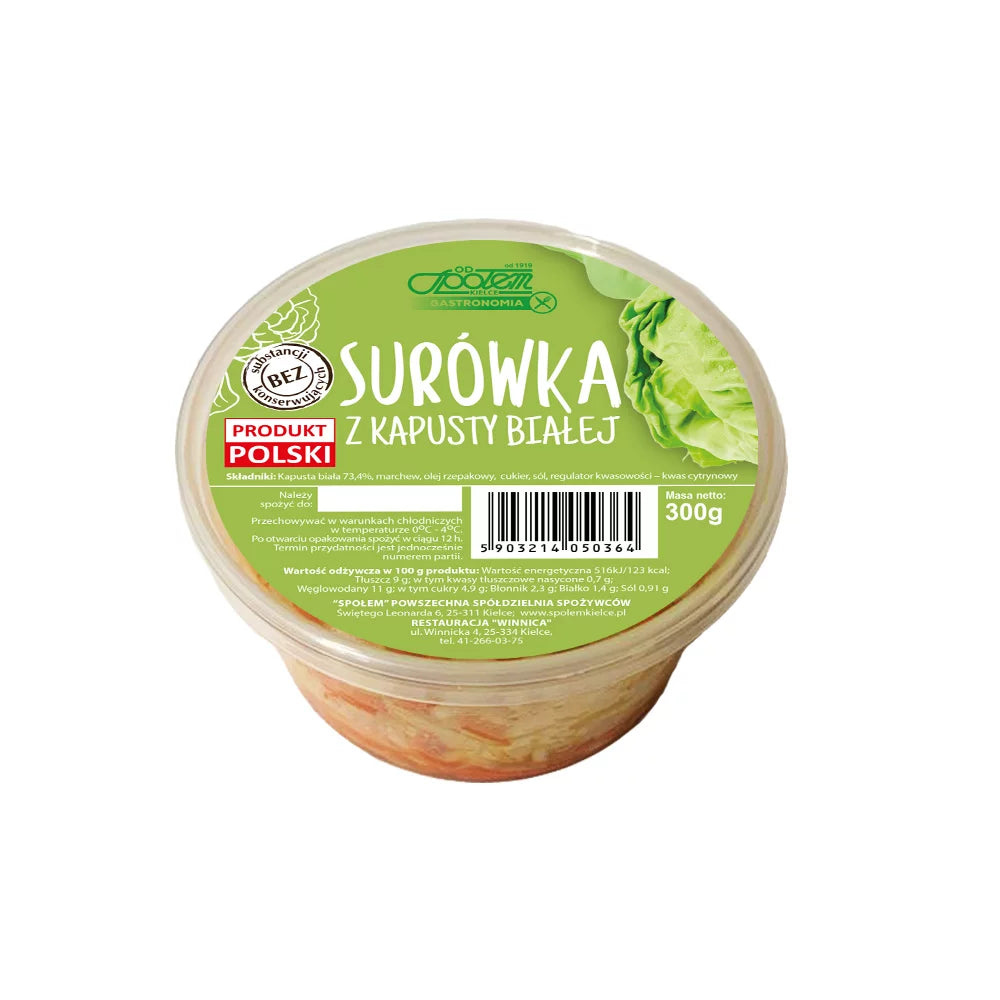Surówka z kapusty białej 300g Społem PSS