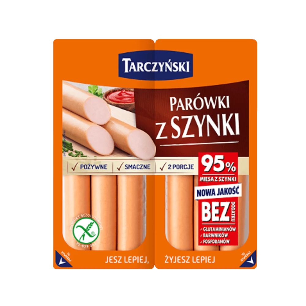 Parówki z szynki 220g Tarczyński