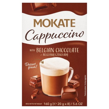 Kawa rozpuszczalna Cappuccino z belgijską czekoladą 20g Mokate