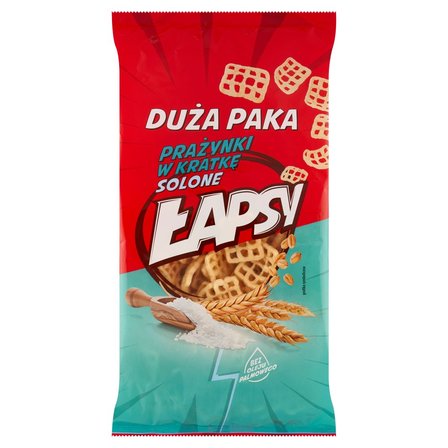 Prażynki Łapsy w kratkę solone 110g