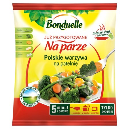 Polskie warzywa na patelnię Już przygotowane na parze 400 g Bonduelle
