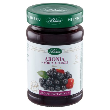 Dżem aronia + sok z aceroli niskosłodzony 290g Bifix
