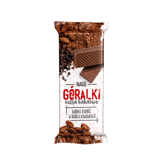 Góralki Extra kakaowe Ciemny wafelek z kremowym nadzieniem kakaowym 42g